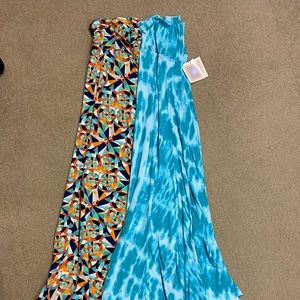 Two LulaRoe Size Large Maxi Skirts